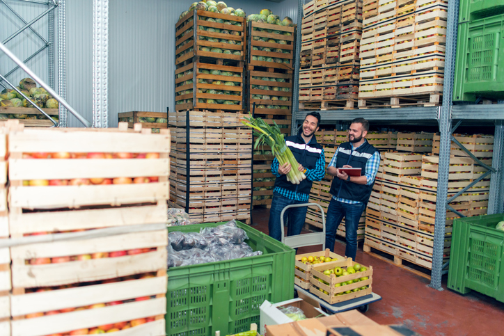 Grocery and food pallet warehouse